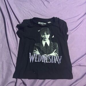 Addams Graphic Tee - Black girls 5/6